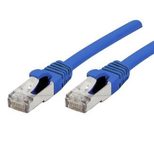 Exertis Connect Patchkabel Cat. 6A, S/FTP (PiMF), halogenfrei, mit Rastnasenschutz, blau, 15,0 m