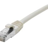 Dexlan Patchkabel Cat. 6A Class EA, S/FTP (PiMF), halogenfrei, mit Rastnasenschutz, grau, 2,0 m