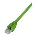 Exertis Connect Industrie-Patchkabel Cat. 6A, S/FTP (PiMF), ölbeständig, hochabriebfest, grün, 1,0 m