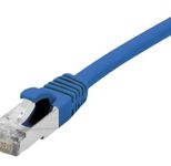 Dexlan Patchkabel Cat. 6A Class EA, S/FTP (PiMF), halogenfrei, mit Rastnasenschutz, blau, 5,0 m