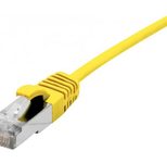 Dexlan Patchkabel Cat. 6A,  S/FTP (PiMF), ultradünn, halogenfrei, mit Rastnasenschutz, gelb, 10,0 m