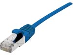 Dexlan Patchkabel Cat. 6A,  S/FTP (PiMF), ultradünn, halogenfrei, mit Rastnasenschutz, blau, 1,0 m
