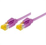 Tecline Patchkabel Cat. 6A (ISO/IEC), S/FTP, halogenfrei, mit Rastnasenschutz, erikaviolett, 3,0 m