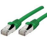Exertis Connect Patchkabel Cat. 6A, S/FTP (PiMF), halogenfrei, mit Rastnasenschutz, grün, 7,5 m