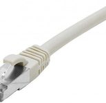 Dexlan Patchkabel Cat. 6A Class EA, S/FTP (PiMF), halogenfrei, mit Rastnasenschutz, grau, 3,0 m