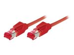 Tecline Industrie-Patchkabel Cat. 6A, S/FTP (PiMF), ölbeständig, hochabriebfest, halogenfrei, rot, 1,0 m