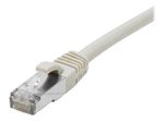 Dexlan Patchkabel Cat. 6A Class EA, S/FTP (PiMF), halogenfrei, mit Rastnasenschutz, grau, 10,0 m