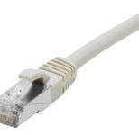 Dexlan Patchkabel Cat. 6A Class EA, S/FTP (PiMF), halogenfrei, mit Rastnasenschutz, grau, 10,0 m