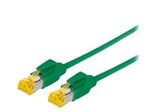 Tecline Patchkabel Cat. 6A (ISO/IEC), S/FTP, halogenfrei, mit Rastnasenschutz, grün, 5,0 m