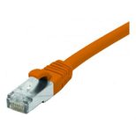 Exertis Connect Patchkabel Cat. 6A, S/FTP (PiMF), halogenfrei, mit Rastnasenschutz, orange, 5,0 m