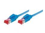 Tecline Patchkabel S/FTP, PiMF, CAT.6A EIA/TIA, Class EA, blau, 25,0 m