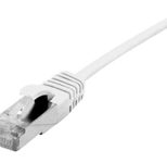 Dexlan Patchkabel Cat. 6A, S/FTP (PiMF), ultradünn, halogenfrei, mit Rastnasenschutz, weiß, 5,0 m