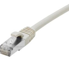 Dexlan Patchkabel Cat. 8.1, S/FTP (PiMF), halogenfrei, mit Rastnasenschutz, grau, 2,0 m