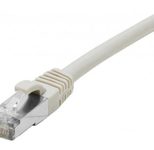 Dexlan Patchkabel Cat. 8.1, S/FTP (PiMF), halogenfrei, mit Rastnasenschutz, grau, 3,0 m