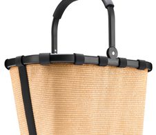 reisenthel® Einkaufskorb carrybag frame raffia black, braun 22,0 l