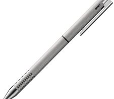 LAMY logo twin pen Multifunktionsstift Kugelschreiber silber 0.6. 0.5 mm Schreibfarbe: Schwarz