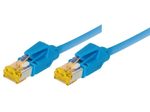 Tecline Patchkabel Cat. 6A (ISO/IEC), S/FTP, halogenfrei, mit Rastnasenschutz, blau, 20,0 m