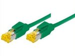 Tecline Patchkabel Cat. 6A (ISO/IEC), S/FTP, halogenfrei, mit Rastnasenschutz, grün, 2,0 m