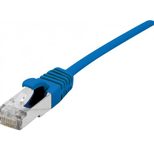 Dexlan Patchkabel Cat. 6A,  S/FTP (PiMF), ultradünn, halogenfrei, mit Rastnasenschutz, blau, 10,0 m
