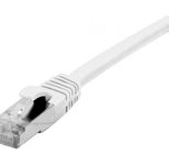 Dexlan Patchkabel Cat. 6A Class EA, S/FTP (PiMF), halogenfrei, mit Rastnasenschutz, weiß, 20,0 m