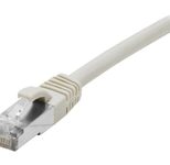 Dexlan Patchkabel Cat. 6A Class EA, S/FTP (PiMF), halogenfrei, mit Rastnasenschutz, grau, 5,0 m