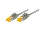 Tecline Patchkabel S/FTP, PiMF, CAT.6A EIA/TIA, Class EA, grau, 15,0 m