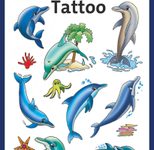 AVERY Zweckform Klebetattoo Delfine