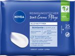 NIVEA 3IN1 Creme Pflege feuchte Reinigungstücher 25 St.