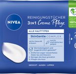 NIVEA 3IN1 Creme Pflege feuchte Reinigungstücher 25 St.