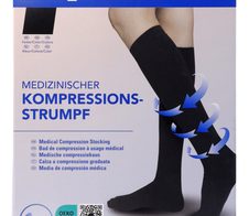 FIRST AID ONLY® Kompressionsstrümpfe, geschlossene Spitze schwarz Größe XL 1 St.