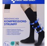 FIRST AID ONLY® Kompressionsstrümpfe, geschlossene Spitze schwarz Größe M 1 St.