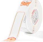 NIIMBOT Etikettenrolle für Etikettendrucker weiß 14 mm x 50 mm