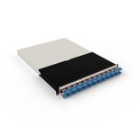 Patchbox patchbox.one Kabeleinzugssystem 30RU/OS2 (1,8 m) mit 24 Kassetten, LWL OS2, LC-SC, Kabel blau