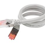 Exertis Connect Patchkabel Cat. 6A, U/FTP, hochflexibel, grau, 5,0 m