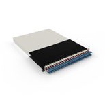 Patchbox patchbox.one Kabeleinzugssystem 30RU/OS2 (1,8 m) mit 24 Kassetten, LWL OS2, LC-LC, Kabel gelb