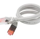 Exertis Connect Patchkabel Cat. 6A, U/FTP, hochflexibel, grau, 2,0 m