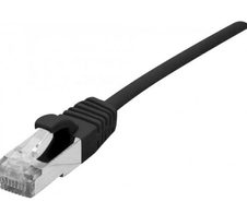 Dexlan Patchkabel Cat. 6A,  S/FTP (PiMF), ultradünn, halogenfrei, mit Rastnasenschutz, schwarz, 3,0 m