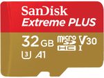 SanDisk Extreme Plus MicroSDHC-Speicherkarte 32 GB