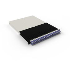 Patchbox patchbox.one Kabeleinzugssystem 30RU/STP (1,8 m) mit 24 Kassetten, Patchkabel Cat. 6a, U/FTP, PoE, Kabel violett