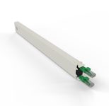 Patchbox patchbox.one Kupferkassette 8RU (0,8 m), Cat. 6a, U/UTP, PoE++, grün