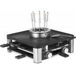 WMF Lumero Gourmet Raclette Grill 3-in-1 Station - Schwarz, Edelstahl