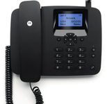 Motorola FW200L DECT-Telefon - Anrufer-Identifikation - Schwarz