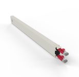 Patchbox patchbox.one Kupferkassette 8RU (0,8 m), Cat. 6a, U/FTP, PoE, rot