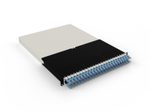 Patchbox patchbox.one Kabeleinzugssystem 30RU/UTP (1,8 m) mit 24 Kassetten, Patchkabel Cat. 6a, U/UTP, PoE++, Kabel blau
