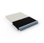 Patchbox patchbox.one Kabeleinzugssystem 30RU/UTP (1,8 m) mit 24 Kassetten, Patchkabel Cat. 6a, U/UTP, PoE++, Kabel blau