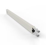 Patchbox patchbox.one Kupferkassette 8RU (0,8 m), Cat. 6a, U/FTP, PoE, weiß