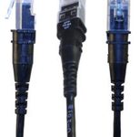 Patchsee Patchkabel ThinPatch Cat. 6A ISO/IEC, U/FTP, halogenfrei, 10 G, schwarz, 9,7 m