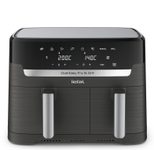 Tefal Dual Easy Fry & Grill EY905B Heißluftfritteuse Doppel 8,3 L, Grau