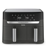 Tefal Dual Easy Fry & Grill EY905B Heißluftfritteuse Doppel 8,3 L, Grau