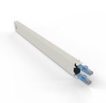 Patchbox patchbox.one Kupferkassette 8RU (0,8 m), Cat. 6a, U/UTP, PoE++, blau